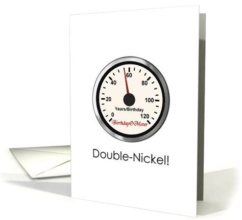 Th Birthday Double Nickel A Birthdayometer Card Th Birthday