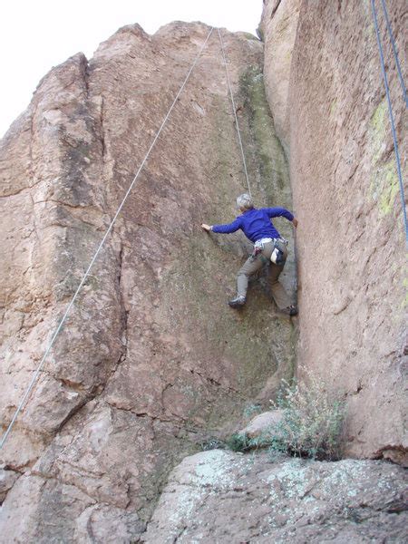 Rock Climb Dihedral Central Arizona