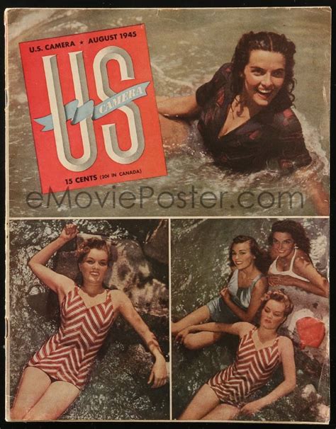 5f0991 Us Camera Magazine August 1945 Super Young Jane Russell Shown Twice