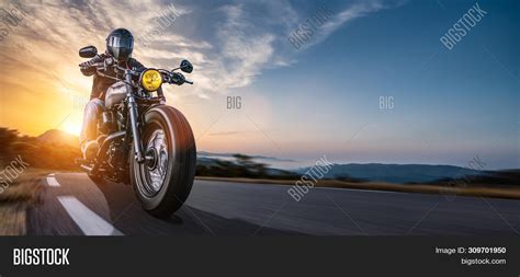 motorbike on road image and photo free trial bigstock