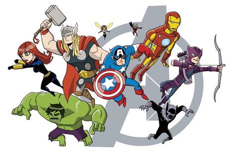 Avengers Cartoon Characters Wallpapers Top Free Avengers Cartoon