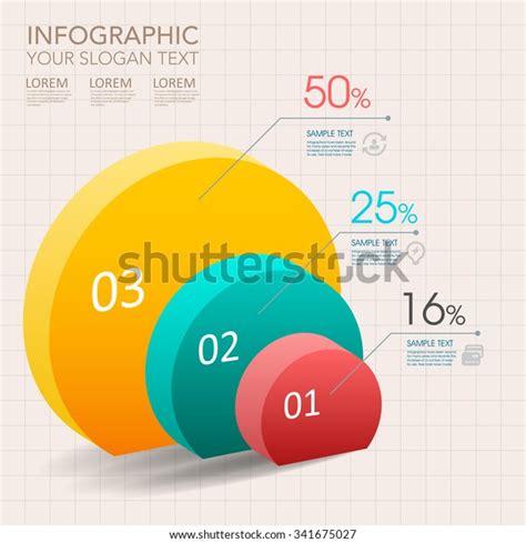Modern Vector Abstract Pie Chart Infographic Stock Vector Royalty Free