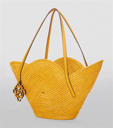Loewe X Paulas Ibiza Woven Petal Basket Bag Harrods Sa