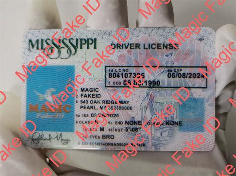 Mississippi Driver License Magicfakeid