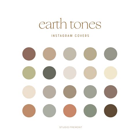 Earth Tone Colour Palette For Procreate Ubicaciondepersonascdmxgobmx