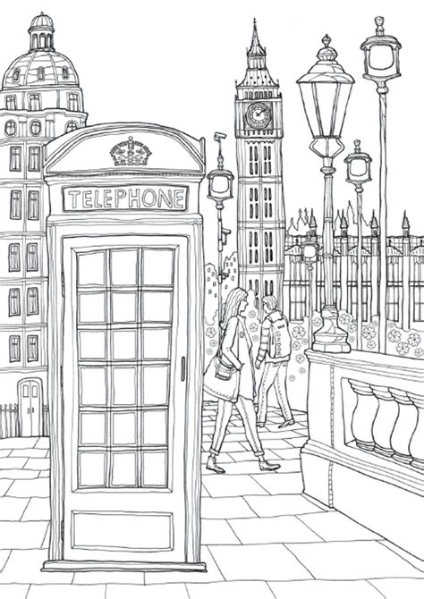 Big ben is the largest of the six bells in westminster palace. Robot Check | Coloring pages, Coloring books, London drawing