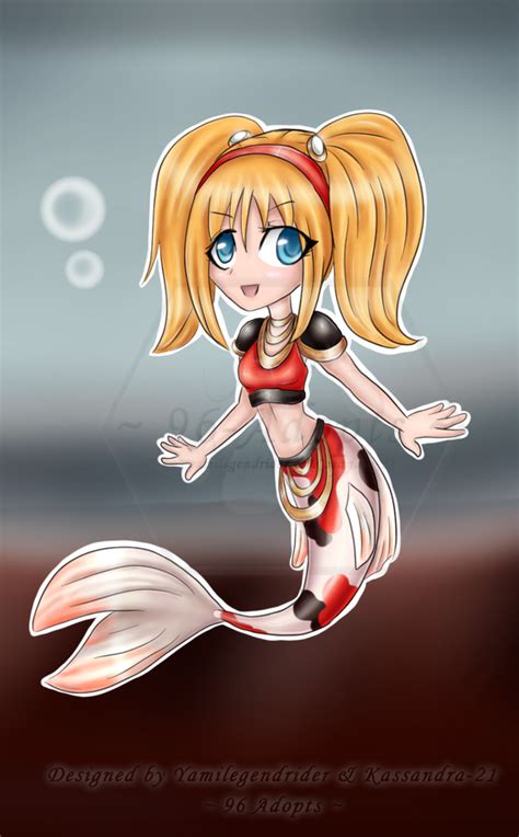 Koi Chibi Mermaid Customat By 96 Adopts On Deviantart