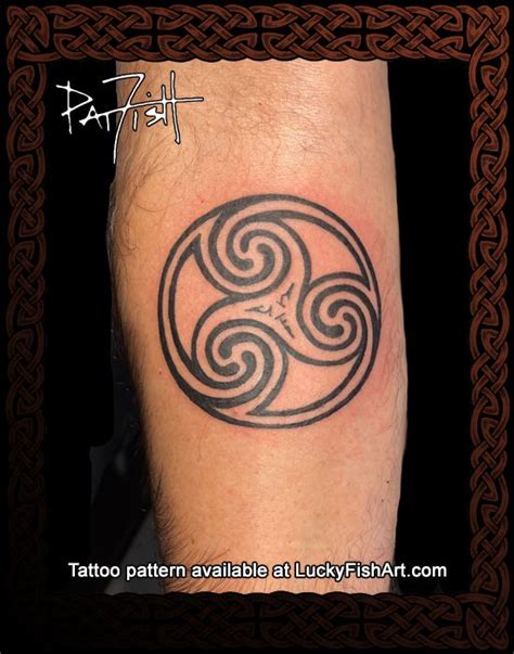Manannán Mac Lir Triple Spiral Tattoo Celtic Design Celtic Tattoo
