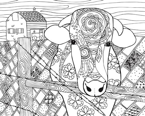 We have collected 40+ free printable coloring page for adults animals images of various designs for you to color. FREE Cow Animal Coloring Page for Adults | Abstract coloring pages, Cow coloring pages, Farm ...