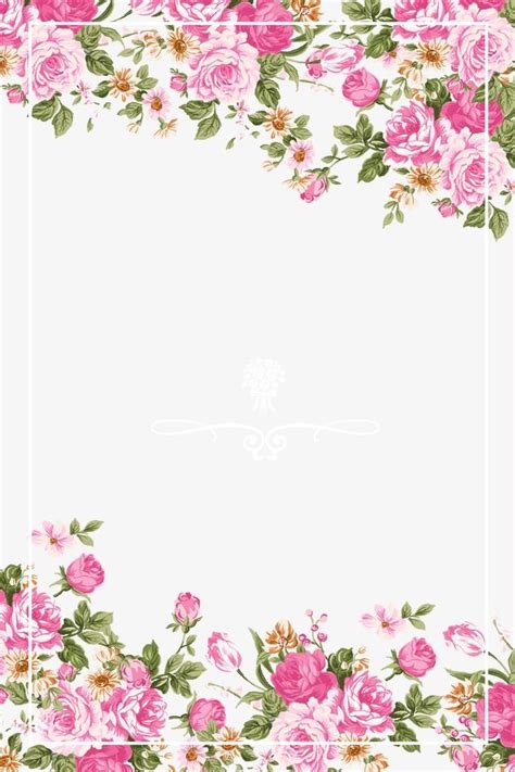 Borders And Frames Borders For Paper Pink Rose Flower Pink Roses
