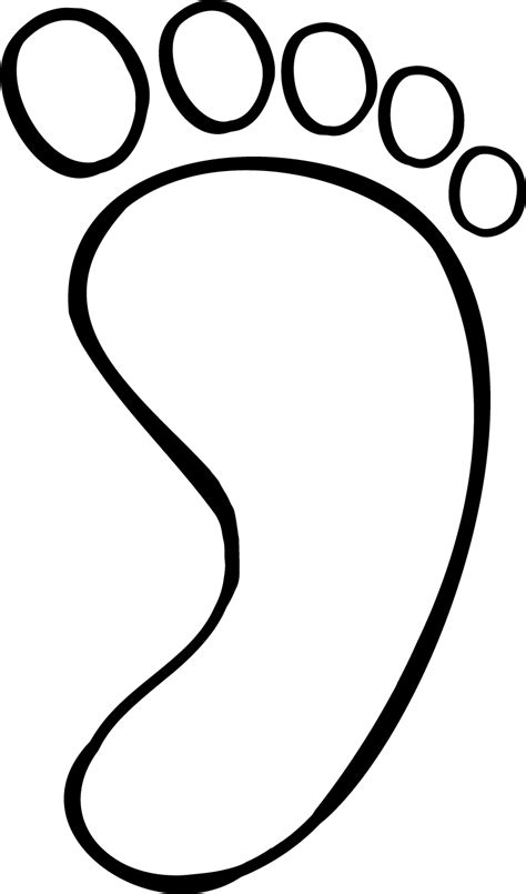 Baby Footprint Coloring Pages