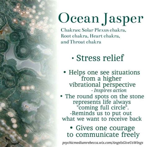 Ocean Jasper Crystal Meaning Crystal Healing Stones Crystal Magic