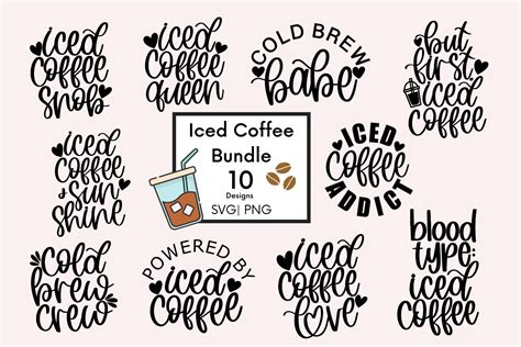 Clip Art And Image Files Scrapbooking Iced Coffee Svg File For Shirts