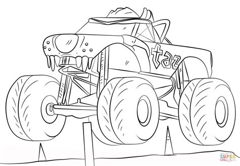 For kids & adults you can print monster truck or color online. Monster Truck Para Colorear