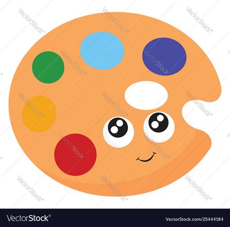 Palette Or Color Royalty Free Vector Image Vectorstock