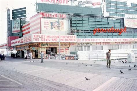 Atlantic City Boardwalk Street Scene Steel Pier Ripleys 1962 Orig Photo