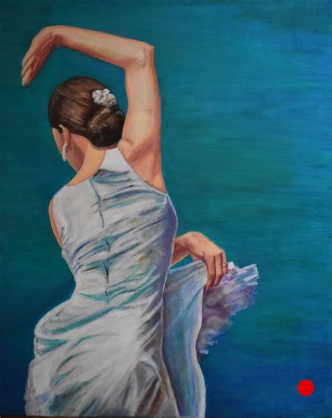 Oil Painting Flamenco Dancer Tricia Alexander Art