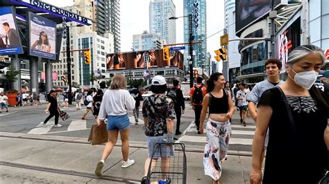 Toronto Summer Walk Yonge St Youtube