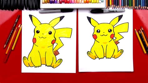 How To Draw Pikachu Art For Kids Hub