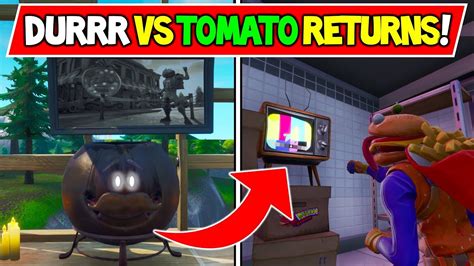 New Durr Burger Vs Tomato Head Storyline Returns Season 9 Fortnite