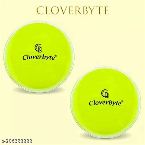 Cloverbyte Professional I 10 Soft Yellow Cricket Rubber Ball Pack Of 2