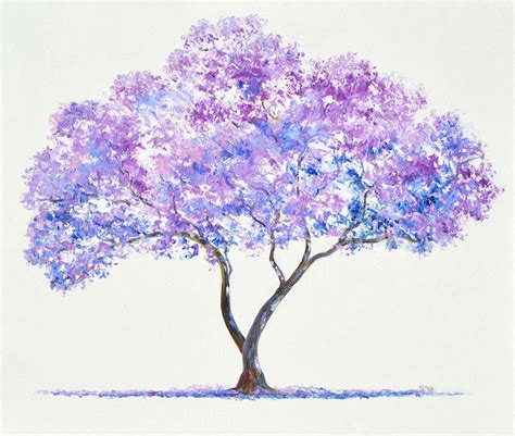 Creativework Jacaranda Tree By Jan Matson Oil Painting Shop Online
