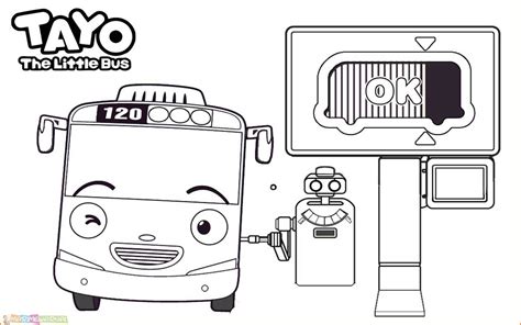 √gambar Mewarnai Tayo The Little Bus Terlengkap 2020