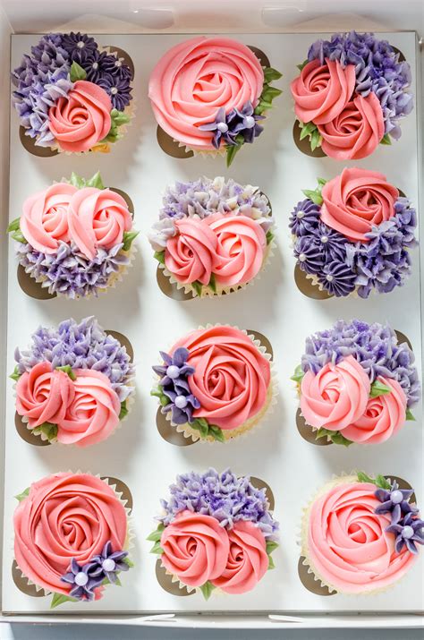 Flower Cupcakes Decorating Ideas Cupcake Cake Designs Cupcake