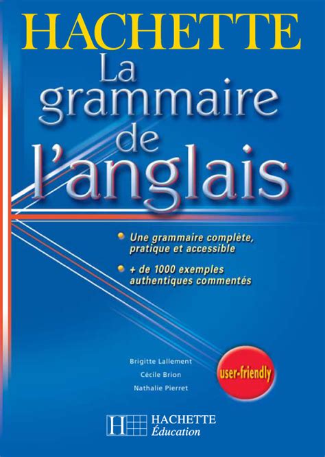 La Grammaire De Langlais Hachette Education Famille élèves étudiants