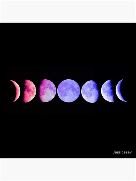 Aesthetic Moon Phases Poster For Sale By Jessicasev Redbubble