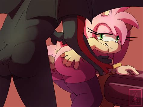 Rule 34 2014 Amy Rose Anthro Anus Ass Bent Over Eyelashes Female Footwear From Behind Fur Half