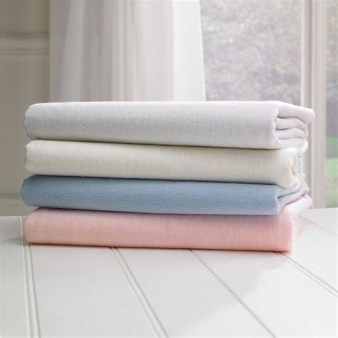 Single Bed Brushed Cotton Flannelette Fitted Sheet Blue — Uk