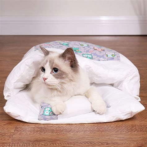Washable Cat Bed Blanket Sleeping Bag Nest Japanese Style Etsy