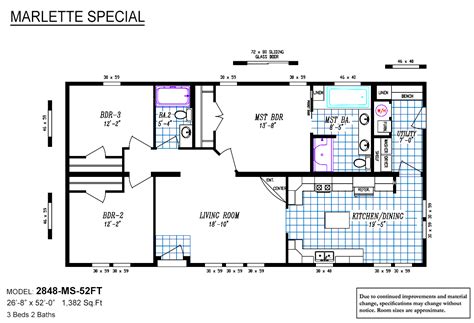 Floor plans2848c marlette manufactured homes floorplans 1460a columbia manufactured homes marlette double wide mobile home floor plans aznewhomes4u new home plansbest of marlette homes floor plans you want to build ground of the property up within an attractive way or whether. Marlette Special / 2848-MS-52FT by Peter's Homes