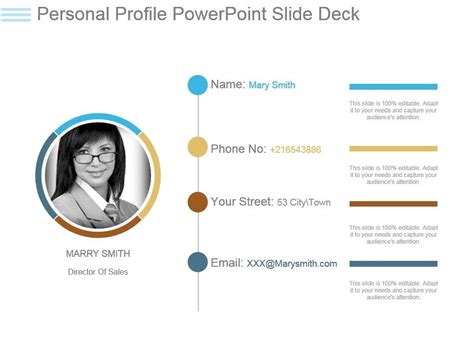 Personal Profile Ppt Template Free Download Printable