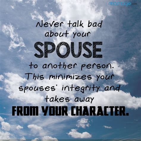 Never Talk Bad About Your Spouse Quote 10 Things To Never Say To Your Spouse Or Partner