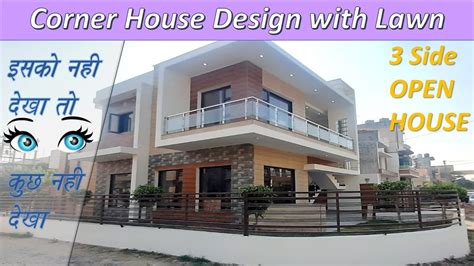 Small Simple Modern Corner House Design In India Corner House