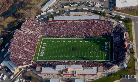 Aerial Of Washington Grizzly Stadium Football Stadiums Football Games