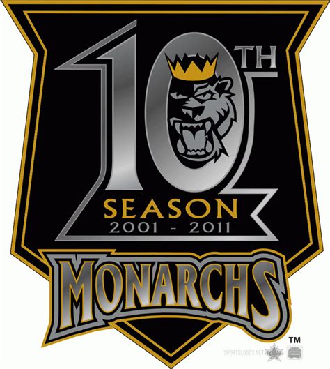 Manchester Monarchs Anniversary Logo American Hockey