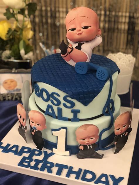 Boss Baby Birthday Cake Boys First Birthday Cake Boss Birthday Baby Birthday Cakes Baby