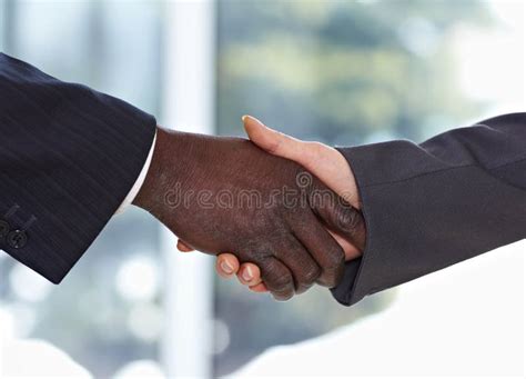 African American Businessman Shaking Hands Stock Photo Image Of