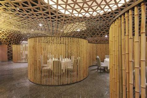 Rolling Bamboo Interiors Bamboo Architecture Modern Restaurant