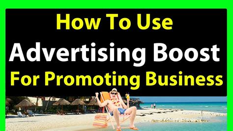 How To Use Marketing Boost For Promoting Business Youtube