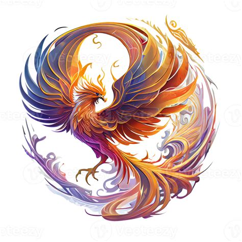 Mystical Mythical Character Phoenix Phoenix Bird On A Transparent