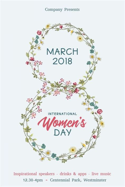 printable international women s day poster design template graphic design posters graphic