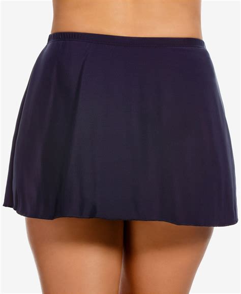 Miraclesuit Synthetic Swim Skirt In Midnight Blue Blue Lyst
