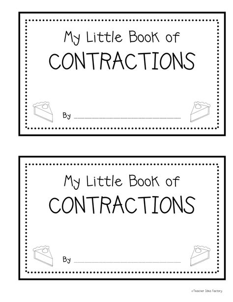 18 For First Grade Contraction Worksheets
