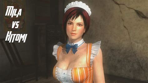 Dead Or Alive 5 Ultimate Mila Vs Hitomi Maid Costumes Youtube