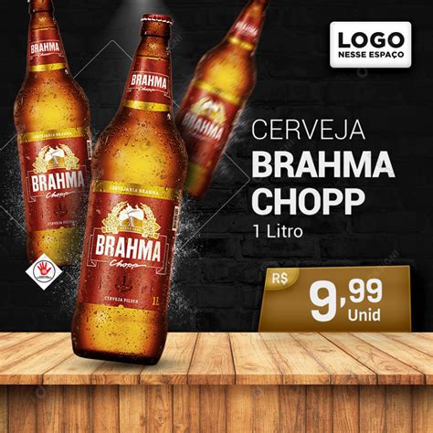 Cerveja Brahma Chopp 1 Litro Social Media Psd Editável Download