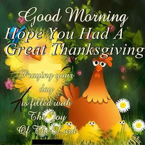 Good Morning Hope You Had A Great Thanksgiving Quote Pictures Photos